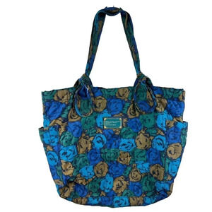 MARC JACOBS Nylon Tate Tote Pretty Floral Blue